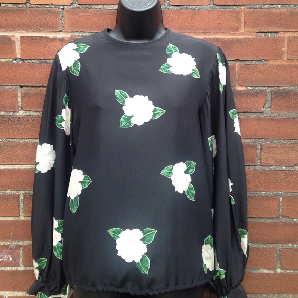 Vintage Tops - 🚫SOLD🚫Vintage Oleg Cassini Silk Floral Blouse