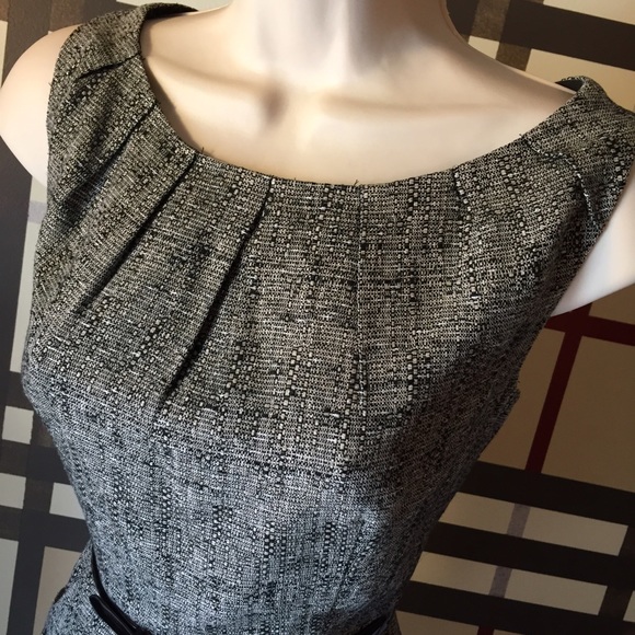 Linen blend Kasper sheath dress.  Sz 6P - Picture 2 of 4