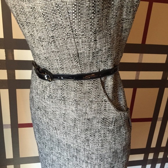 Linen blend Kasper sheath dress.  Sz 6P - Picture 3 of 4