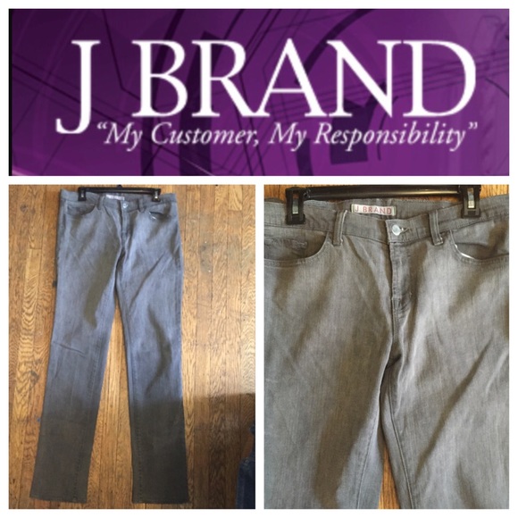 BUNDLE J BRAND "GREY CIGARETTE LEG" DENIMS - Picture 2 of 4