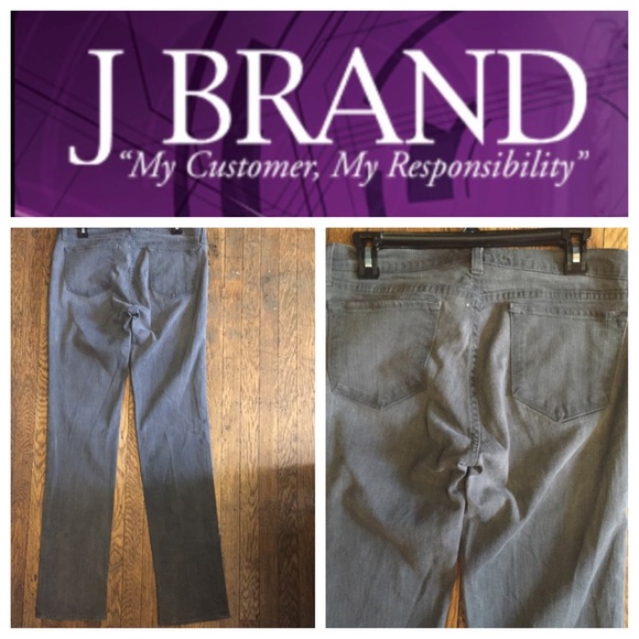 BUNDLE J BRAND "GREY CIGARETTE LEG" DENIMS - Picture 3 of 4