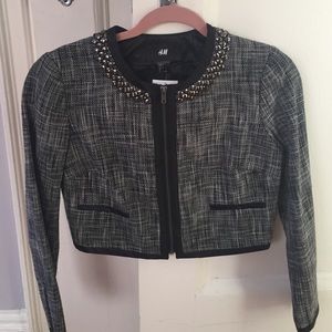 H&M Detailed Crop Jacket