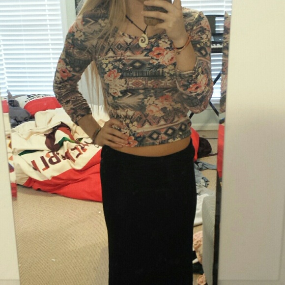 Printed crop top