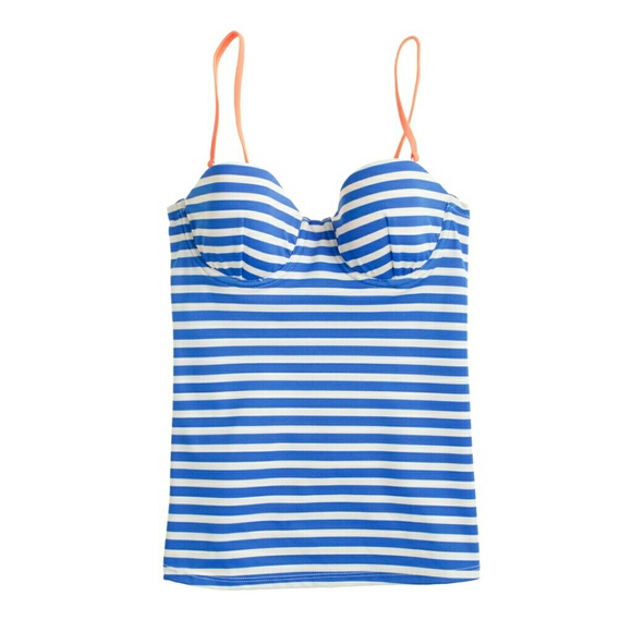 J. CREW Underwire Swim Top - Sailor Stripe