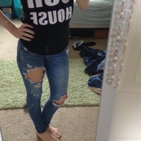 Abercrombie destroyed jeans