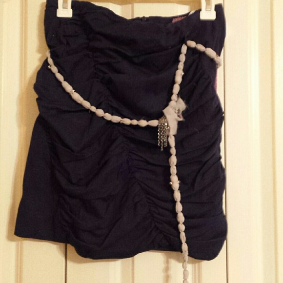 Knit mini skirt