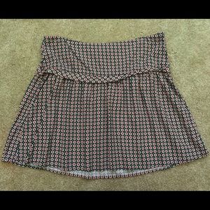 Gap Red/White Flower Skirt