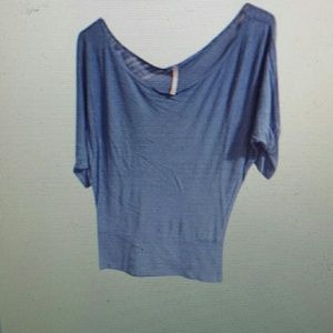 Pale Blue one shoulder top