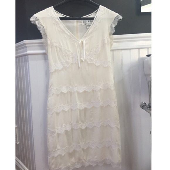 Nicole Miller lace and silk dress