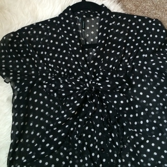 Maurices Tops - Maurices Black and White Polka Dot Blouse Maurices Tops - Maurices Black and White Polka Dot Blouse