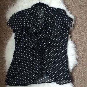 Maurices Tops - Maurices Black and White Polka Dot Blouse Maurices Tops - Maurices Black and White Polka Dot Blouse