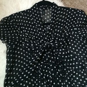 Maurices Tops - Maurices Black and White Polka Dot Blouse Maurices Tops - Maurices Black and White Polka Dot Blouse