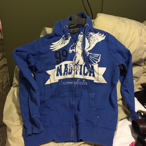 Nautical Jeans CO Blue Hoodie Size M