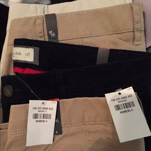 Abercrombie pants new with tags. blue and khaki