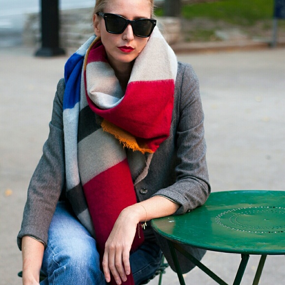 blanket scarf "Zara" style