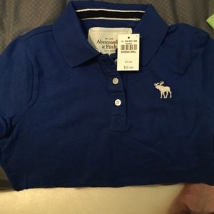 Abercrombie royal blue polo size small