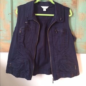 Navy blue vest