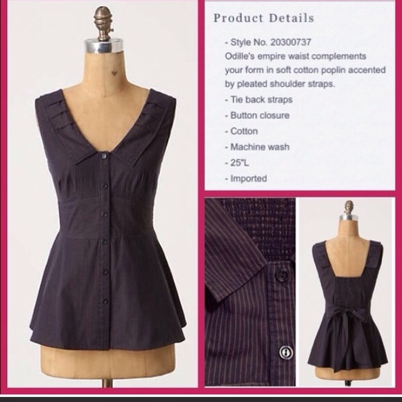 Summer pinstripe blouse
