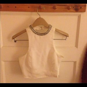 White Crop Top