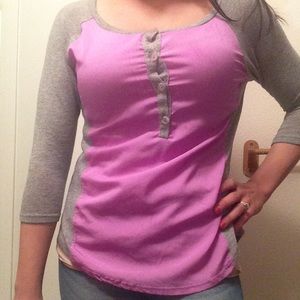 💜Purple and gray top💜