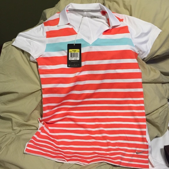 Nike Golf Dri-fit t-shirt with stripes size S