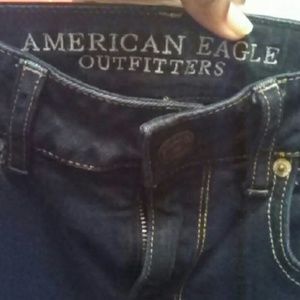 American Eagle Outfitter Straight Dark Denim Jeans