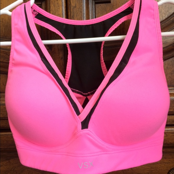 VS very Sexy sports bra. Padded. Hot pink.