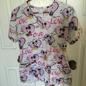 Disney scrub top