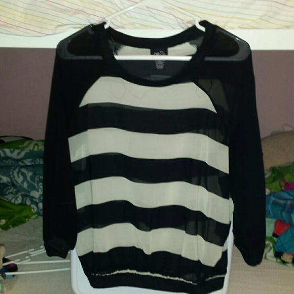 Chiffon stripped shirt