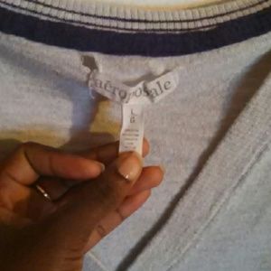 Aeropostale Cardigan Cream and Purple
