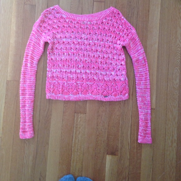 pink hollister sweater
