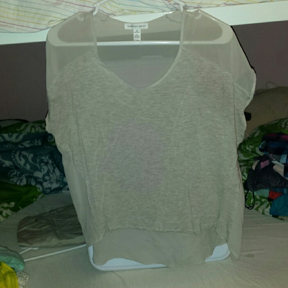 High low Tan shirt