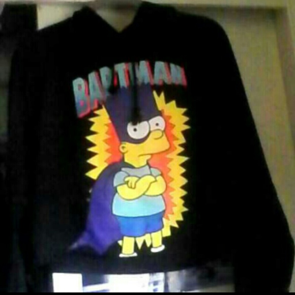 Bart cropped black hoodie