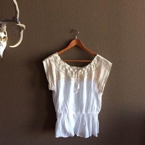 Anthropologie top! (off the shoulder!!)