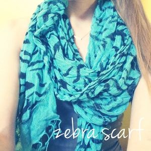 Zebra print scarf