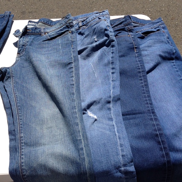 Bundled Skinny Leg Jeans