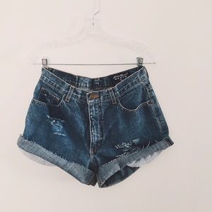 Vintage High-Waisted Shorts