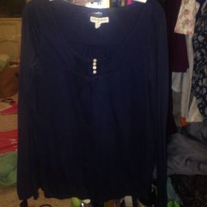 Blue long sleeve shirt