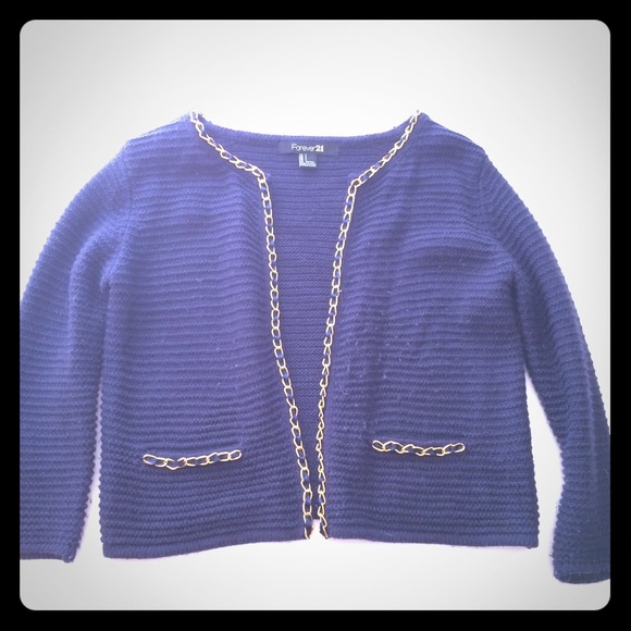 Embellish chain cardigan