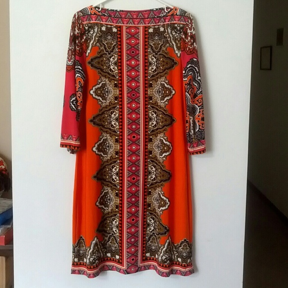 NWOT Paisley Amazing Retro Shift Dress by ICE
