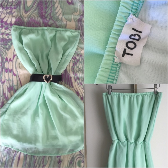 ☀️Cute Strapless Dress - Picture 2 of 4