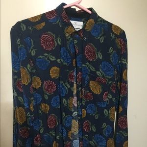 Mens floral print shirt