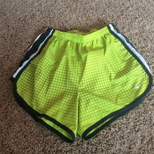 Printed Green Nike Shorts