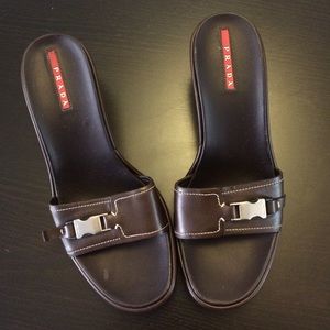 Prada wedge sandals