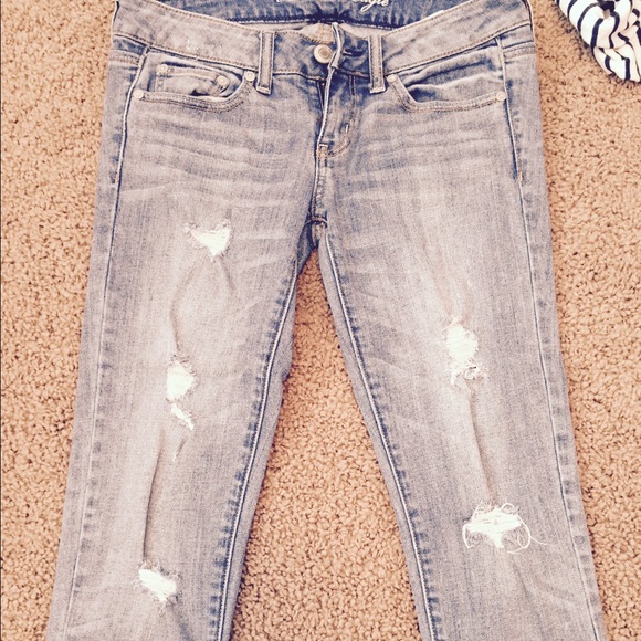 AE denim capri sz 2