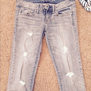AE denim capri sz 2