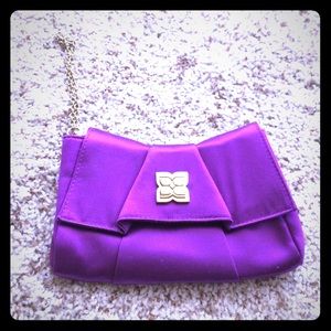 Purple BCBG clutch