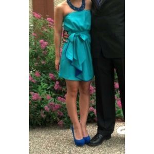 Express two-toned mint/royal blue dress