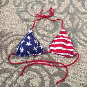 American flag bikini top