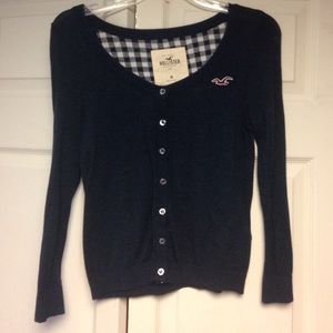 Navy Hollister cardigan